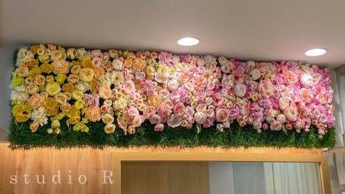 Y歯科医院　こどもエリア　壁面