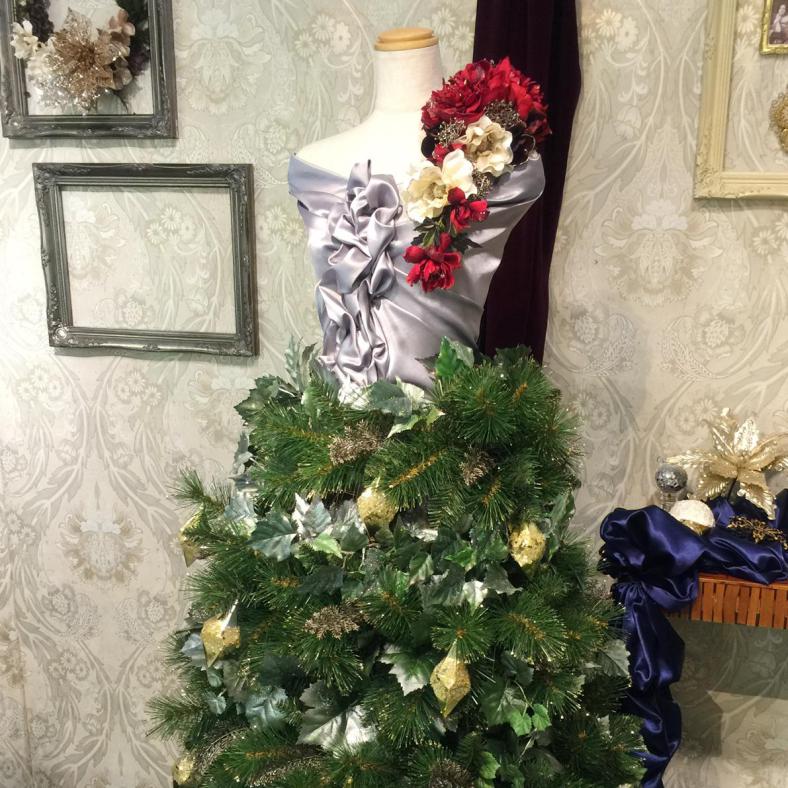 ドレス、ショルダーブーケ